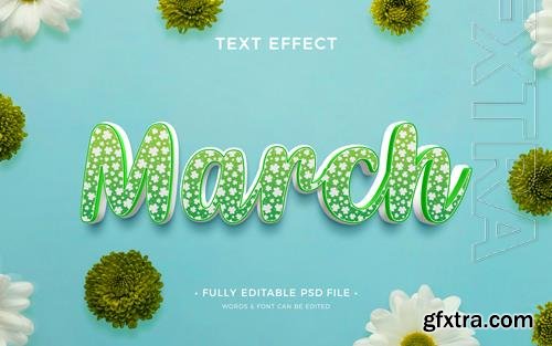 PSD march text effect