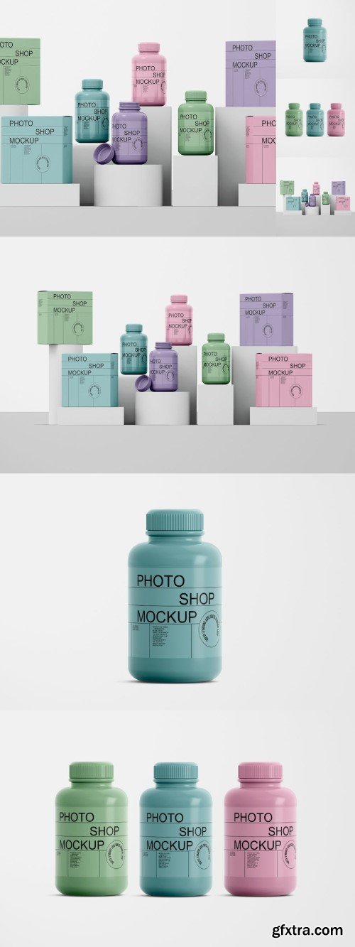 Pill Bottle Mockup