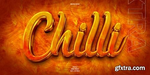 PSD chilli 3d editable text effect