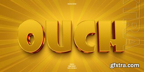 PSD ouch 3d editable text effect