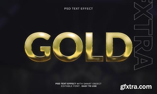 PSD gold editable text effect