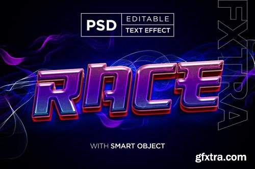 PSD racing fast editable text effect