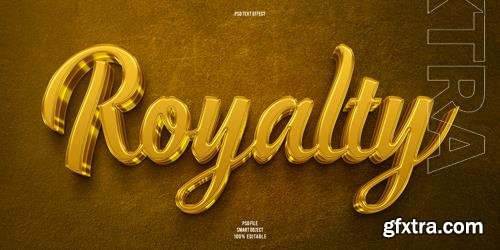 PSD royalty 3d editable text effect