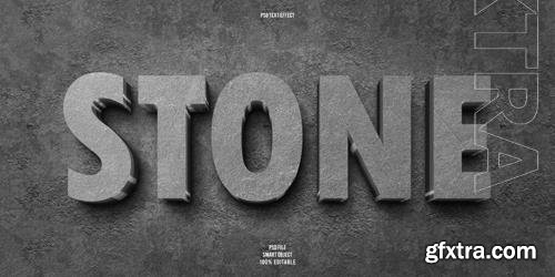 PSD stone 3d editable text effect