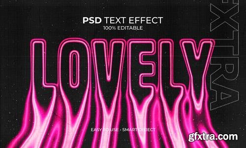 PSD lovely pink melted text effect