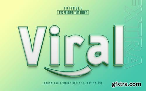 PSD viral 3d editable psd text effect style