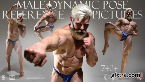 Cubebrush - Mels Mneyan - Male Dynamic Poses [740 Reference Pictures]