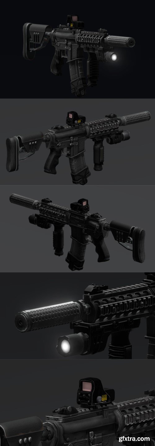 M4 FBX 3D model