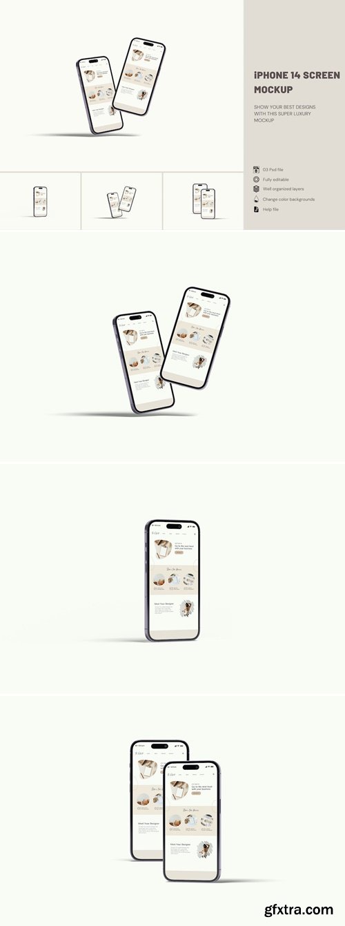 iPhone 14 Screen Mockup GKMRLWB