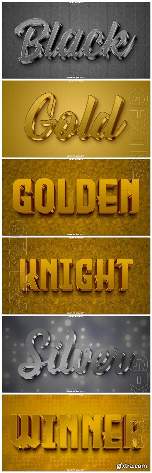 Psd style text effect editable set vol 93