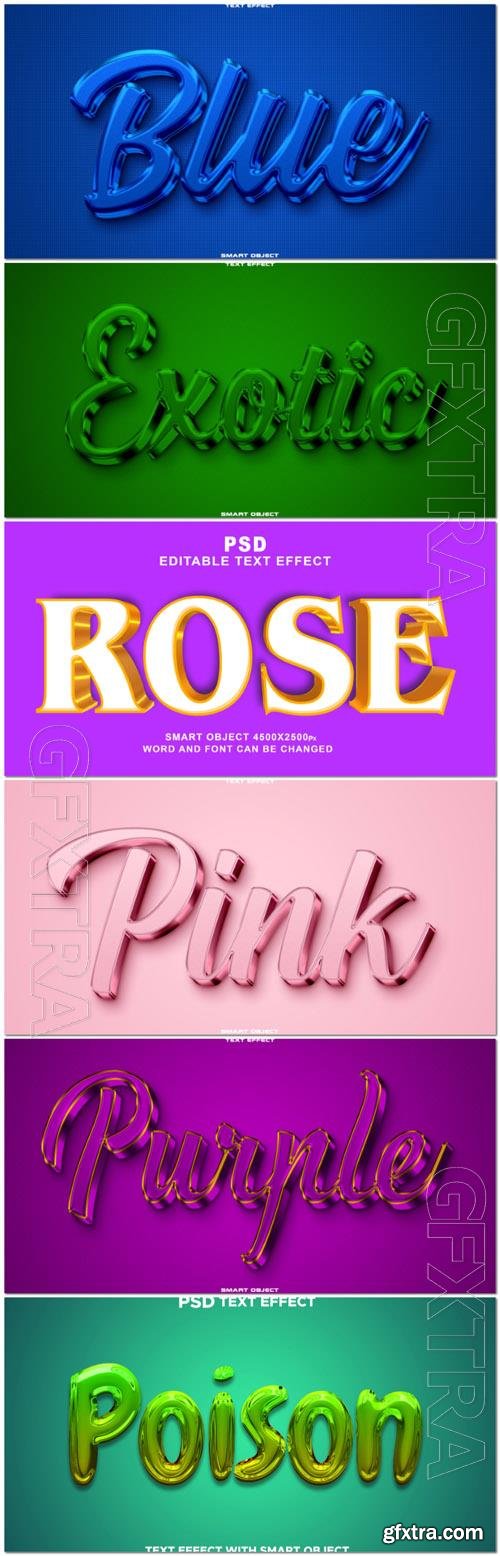 Psd style text effect editable set vol 94