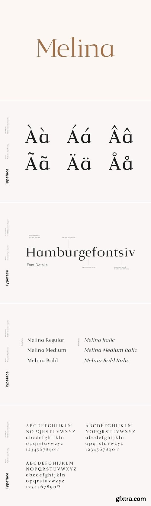 Melina - A Refined Serif Typeface Font