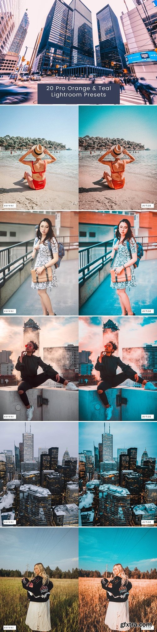 20 Pro Orange & Teal Lightroom Presets GTQ7JCD