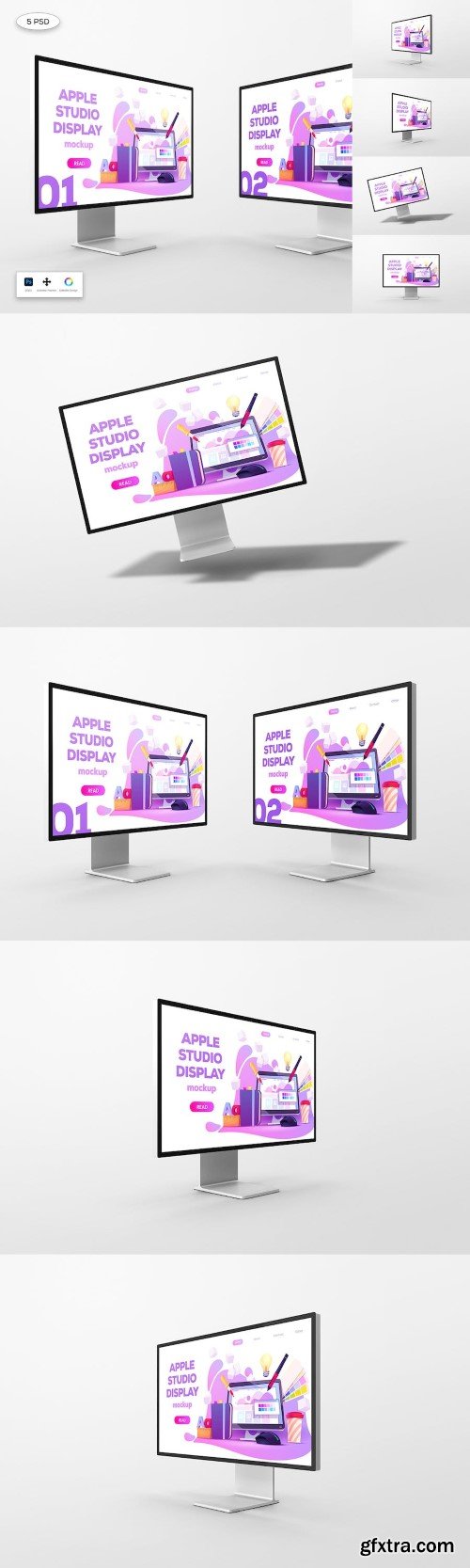 Apple Studio Display Mockups