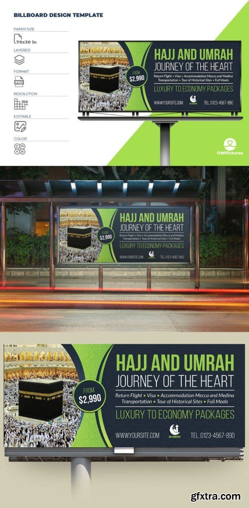 Hajj and Umrah Billboard Template