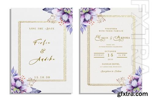 PSD invitation elegant cards