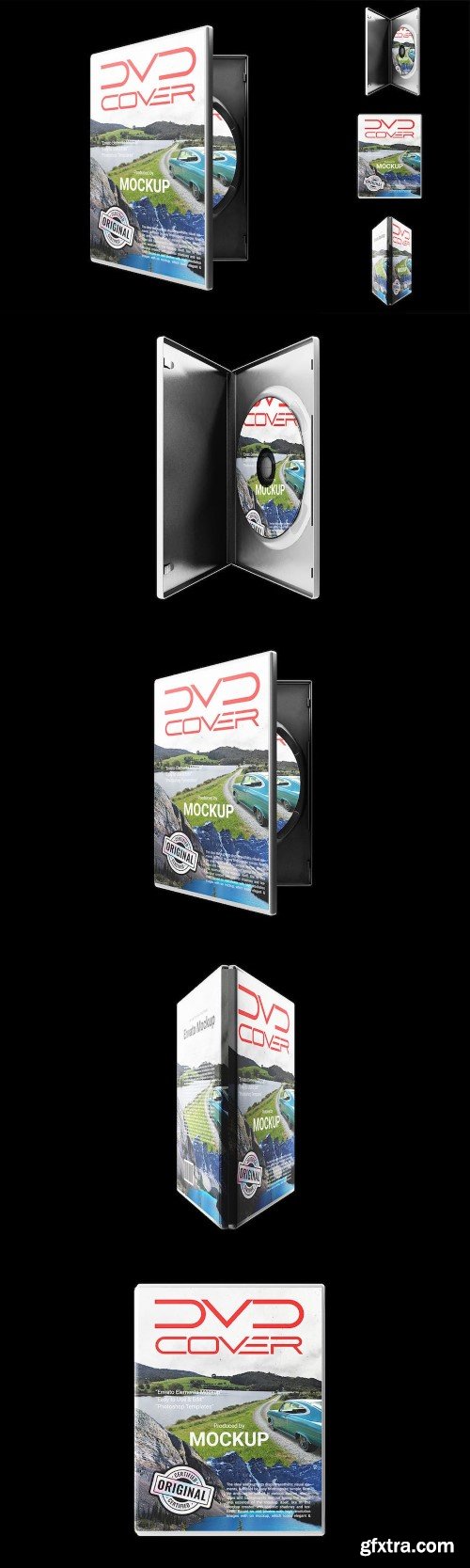 DVD Cover Pack Mockup