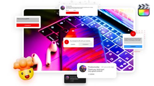 Videohive - YouTube Comments | Final Cut Pro X - 43160341 - 43160341