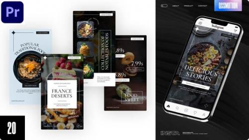 Videohive - Food Instagram Stories For Premiere Pro - 43128627 - 43128627