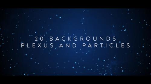 Videohive - 20 Backgrounds Plexus and Particles - 43129387 - 43129387