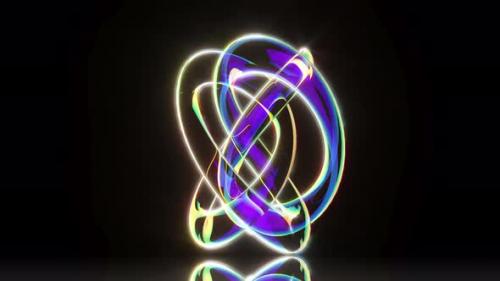 Videohive - Intro Glow Knot Rotate Able to Loop Seamless - 43162724 - 43162724