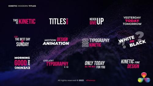 Videohive - Kіnetic Modern Titles - 42273359 - 42273359