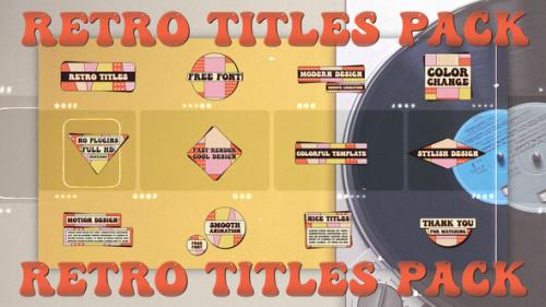 Videohive - Retro Titles Pack - 43118215 - 43118215