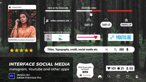 Videohive - Interface Social Media Banners | Premiere Pro - 43132169 - 43132169