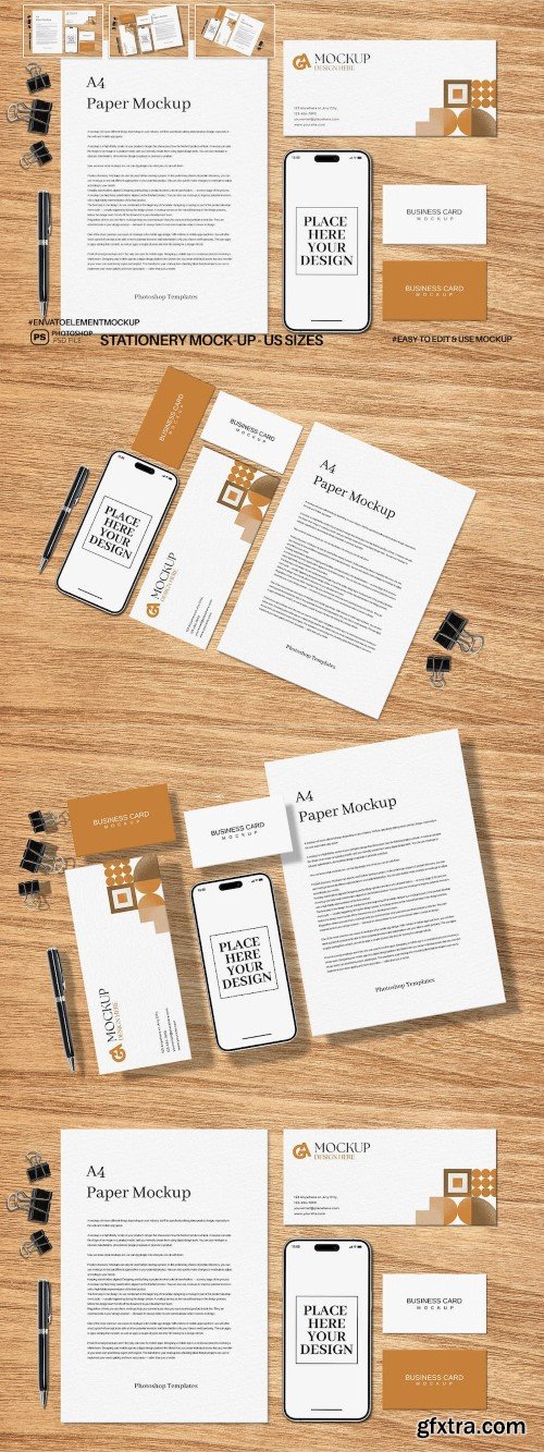 Corporate Stationery Branding Mockup