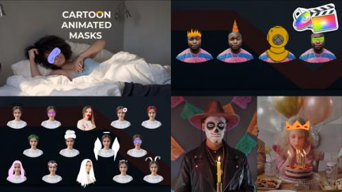 Videohive - Cartoon Animated Masks for FCPX - 43176161 - 43176161