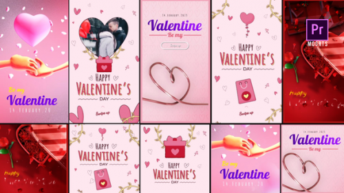 Videohive - Valentine Stories and Posts Pack - 43219125 - 43219125