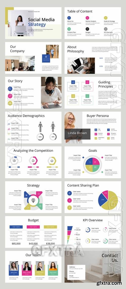 Social Media Strategy Presentation Layout 524349255