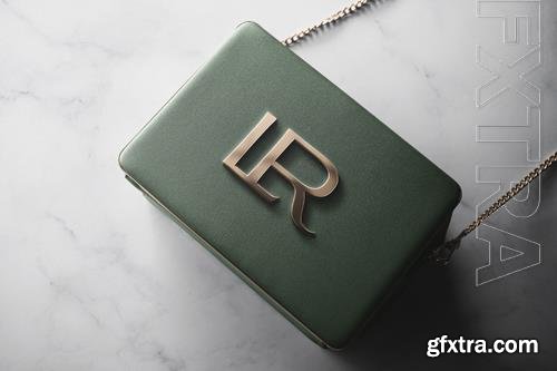 PSD logo mockup luxury bag