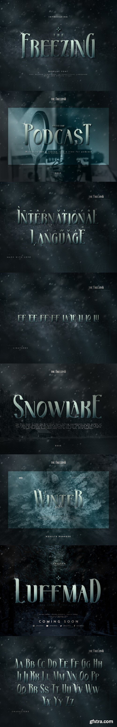 The Freezing Display Font