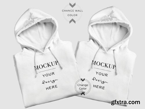 White hoodie mockup