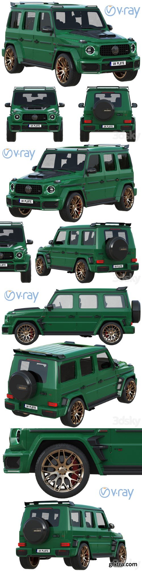 Mercedes-Benz AMG G63 BRABUS 700 WIDESTAR 3D model