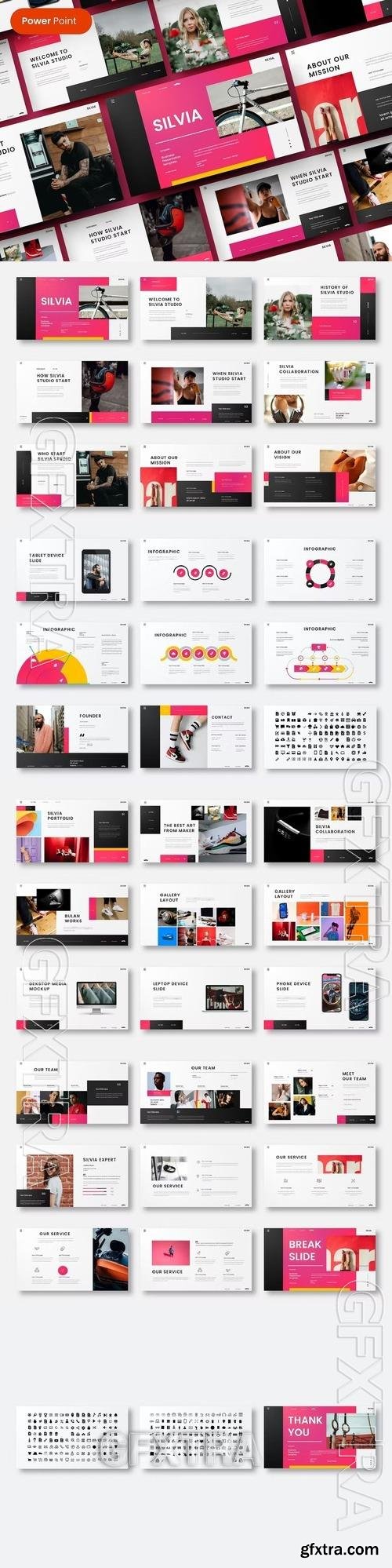 Silvia - Business PowerPoint Template 377SDPW