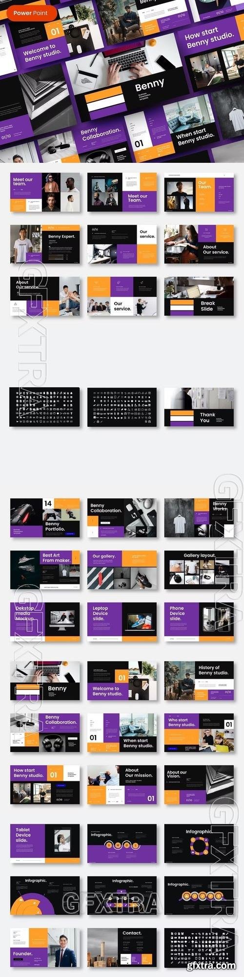 Benny – Business PowerPoint Template HYZ3F26