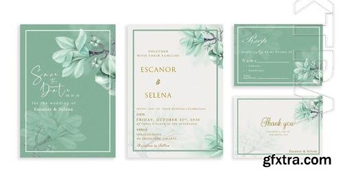 PSD wedding invitation card template psd