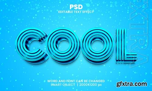 PSD cool 3d editable photoshop text effect style with background