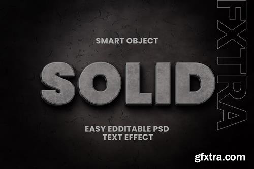 PSD solid concrete tect effect