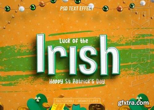 PSD st patrick's day editable text