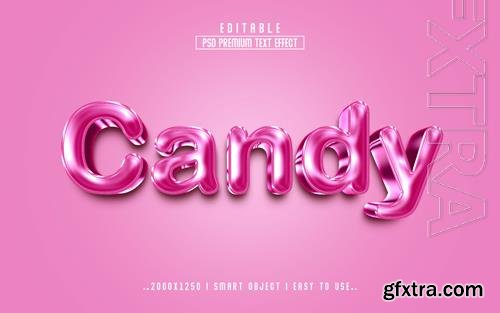 PSD candy 3d editable psd text effect style