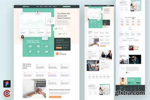 Elen - Financial Service Landing Page Design