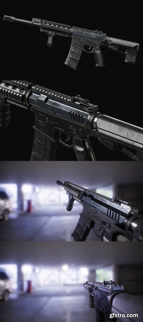 XRK M4 Carbine 3D model