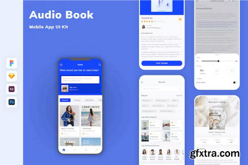 Audio Book Mobile App UI Kit