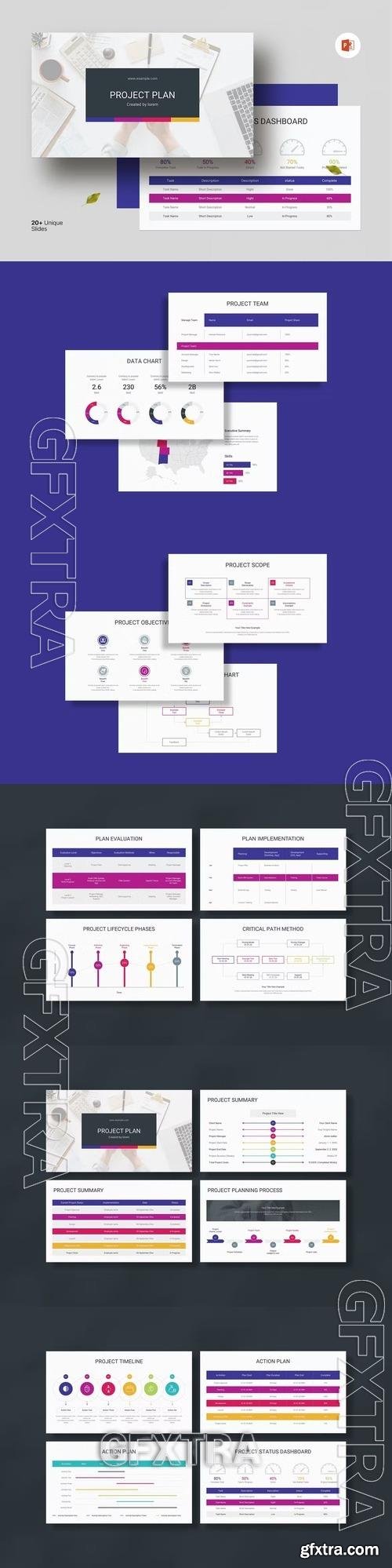 Project Plan PowerPoint Template MRRRH56