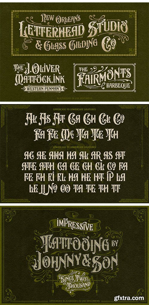 NS Blackbooks Vintage Font