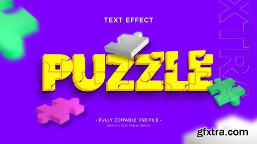 PSD puzzle toy text effect