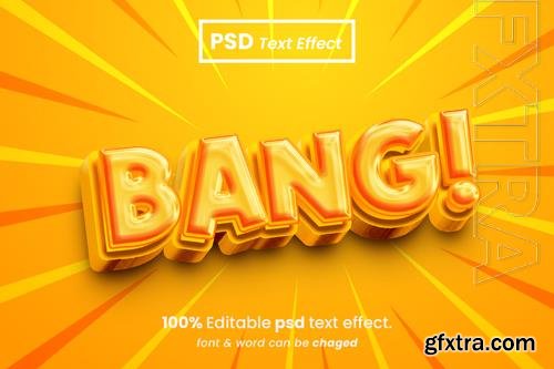 PSD bang editable 3d text effect